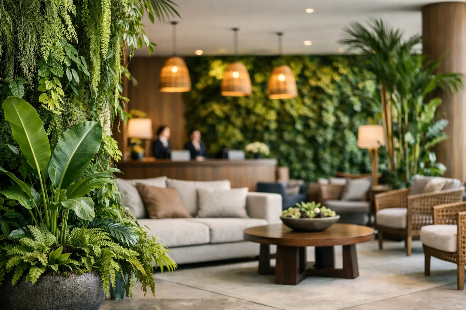 Decoración vegetal para hoteles que sí funciona