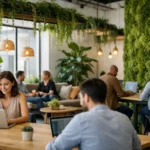 Ejemplos de biofilia en coworkings modernos