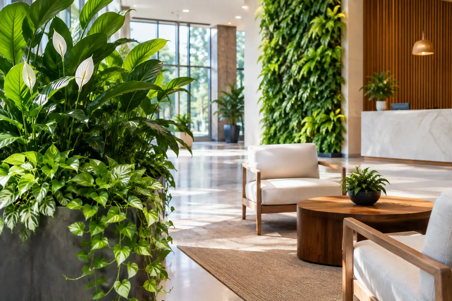Cómo ambientar hoteles con vegetación viva