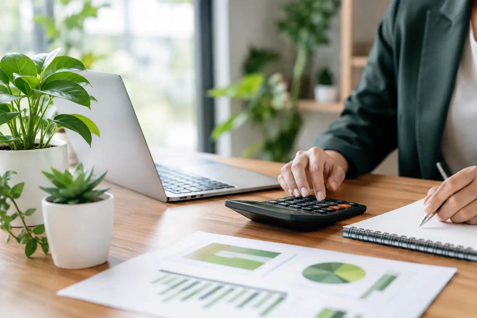 Guía de presupuestos de vegetación empresarial