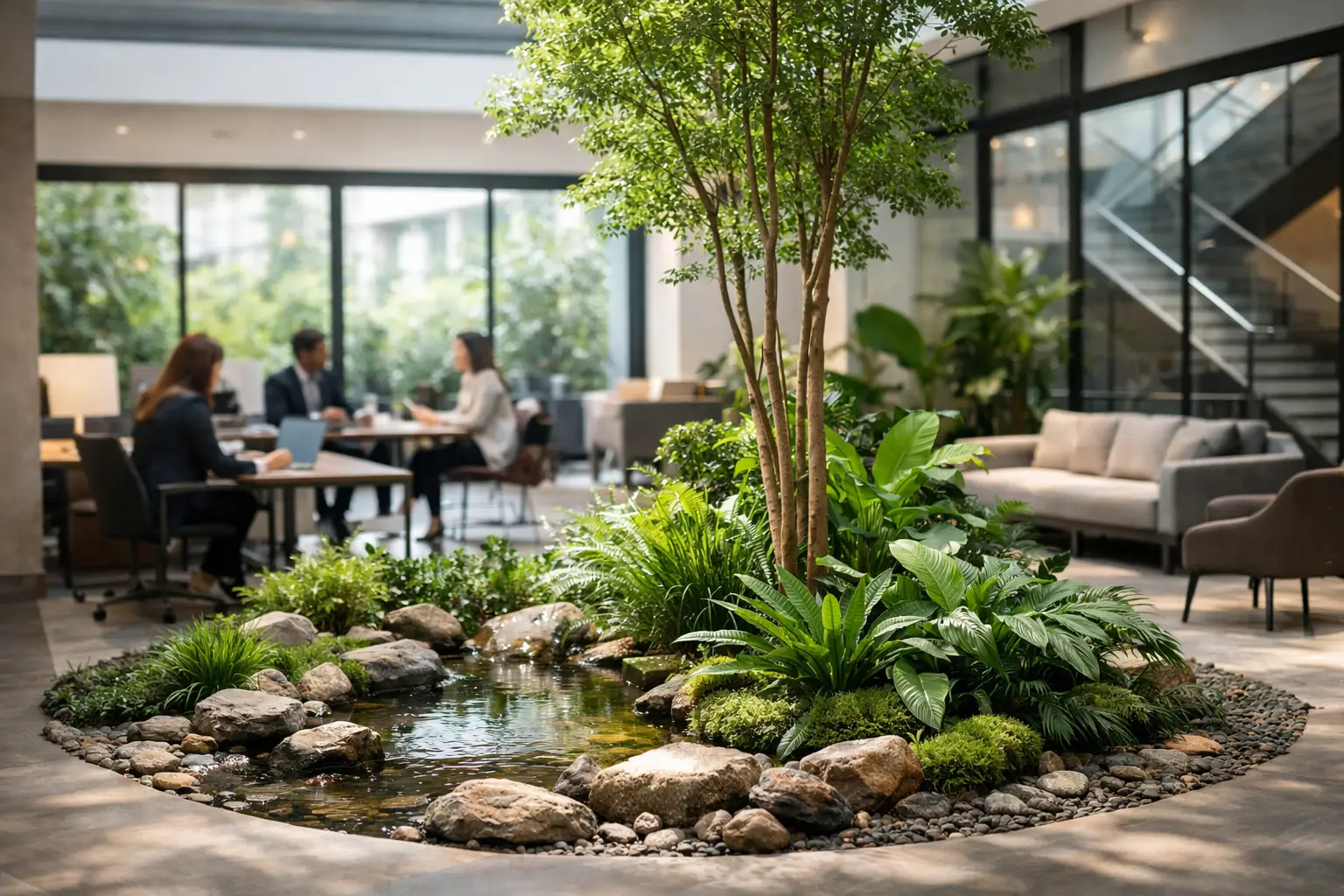 Jardines interiores para espacios de trabajo