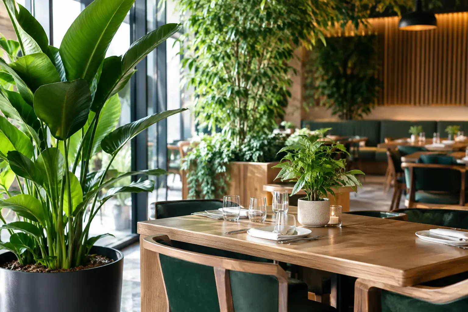 Las mejores plantas para restaurantes con estilo