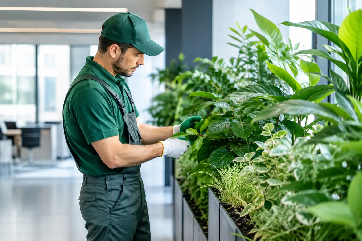 Mantenimiento vegetal externalizado en empresa