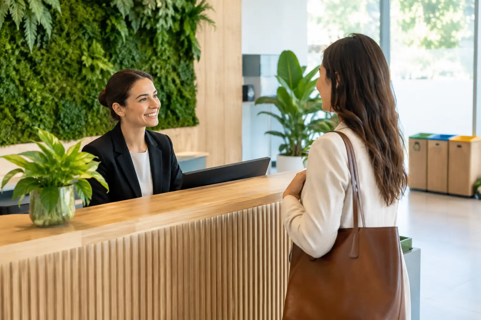Cómo transformar la recepción de una empresa sostenible